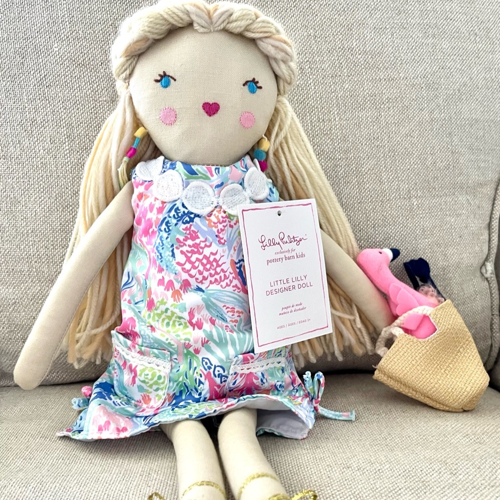 Rare Lilly Pulitzer x Pottery Barn Kids Designer Lilly Doll